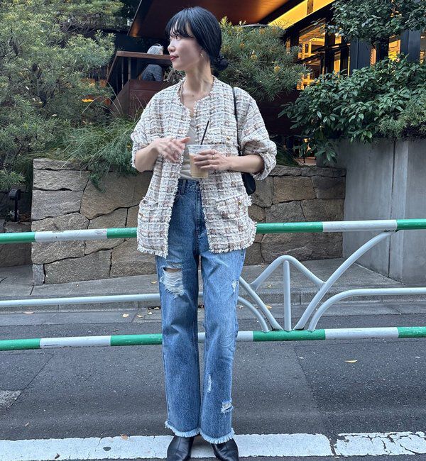  「【インフルエンサー＠akane_nagataコラボ】ツイードジャケット」|その他|