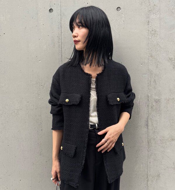  「【インフルエンサー＠akane_nagataコラボ】ツイードジャケット」|その他|