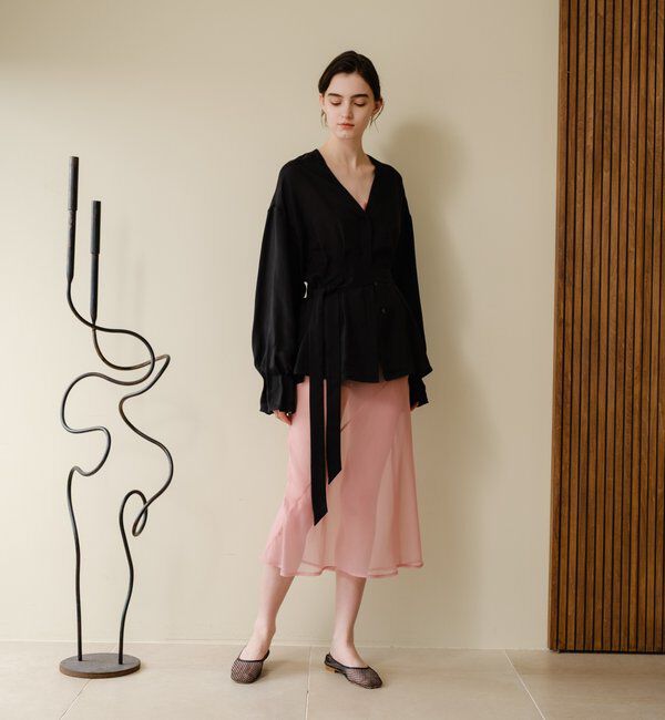  「オーガンジーキャミワンピース」|ワンピース|