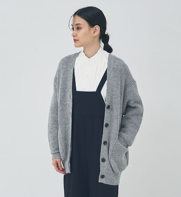 collex「アルパカカーディガン」|カーディガン|グレー