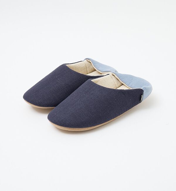 collex「リネンルームシューズ L」|本・CD・DVD|ネイビー