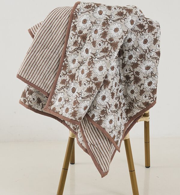 collex「【26SS新色】フラワープリントキルトケット 140&times;200」|その他|