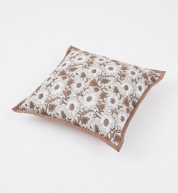 collex「【26SS新色】ブロックプリント キルトクッションカバー 45&times;45」|その他|