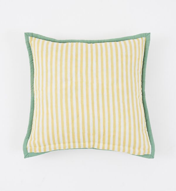 collex「【26SS新色】ブロックプリント キルトクッションカバー 45&times;45」|その他|