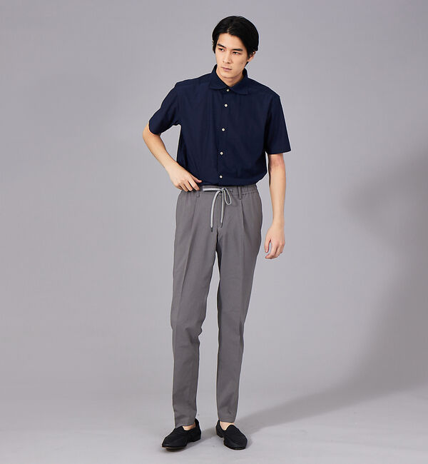 ABAHOUSE「多機能 スマートテック ジャージー 半袖シャツ」|シャツ・ブラウス|