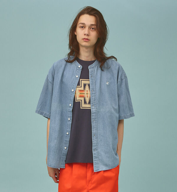 ABAHOUSE「【BEVERLY HILLS POLO CLUB / ビバリーヒルズポロクラブ】」|シャツ・ブラウス|インディゴ