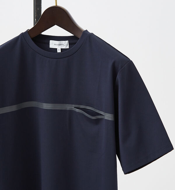 ABAHOUSE「【フロントシーム】 デザイン ポケット Tシャツ」|Tシャツ・カットソー|