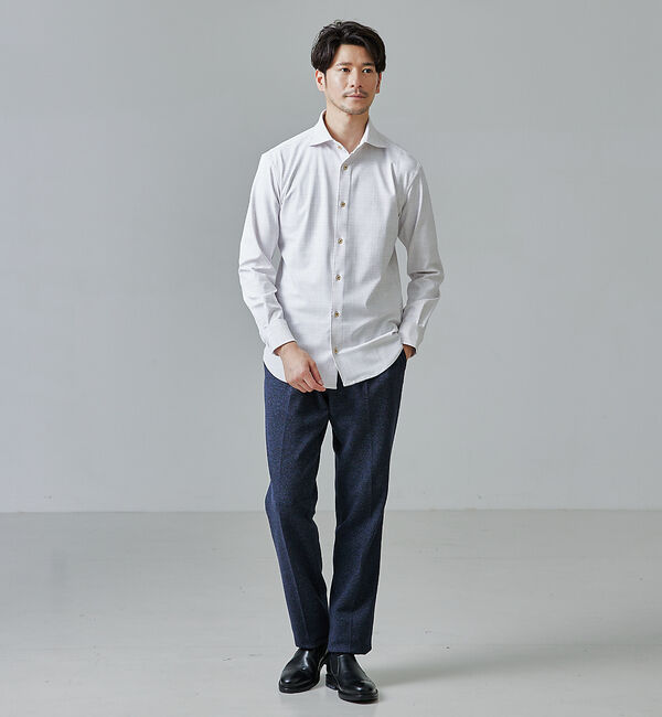 ABAHOUSE「【セットアップ対応/FLEX PANTS】ムリネ ジャージ ツイル スラックス」|スラックス|