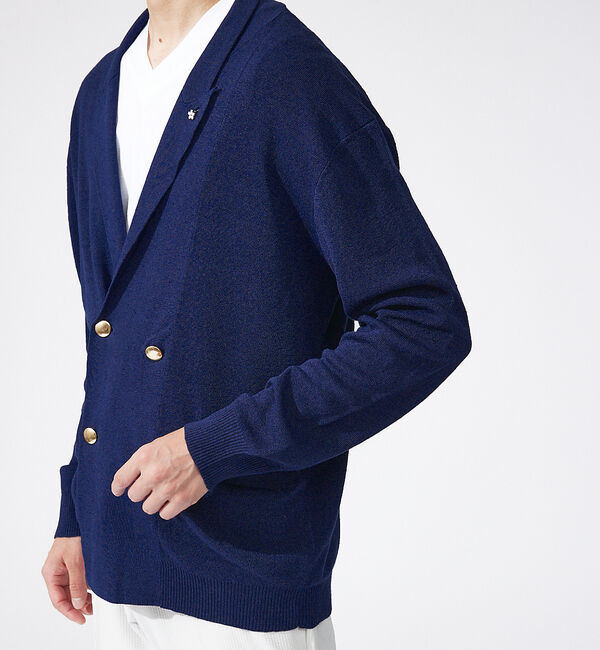 ABAHOUSE「リネンプレーティング ニットジャケット / サマージャケット」|その他|