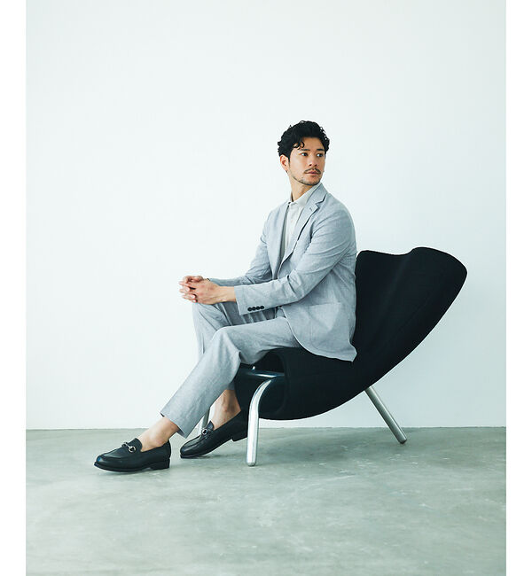 ABAHOUSE「【セットアップ対応/2024年デザイン】ソロストレッチリネン ジャケット / サ」|テーラードジャケット|