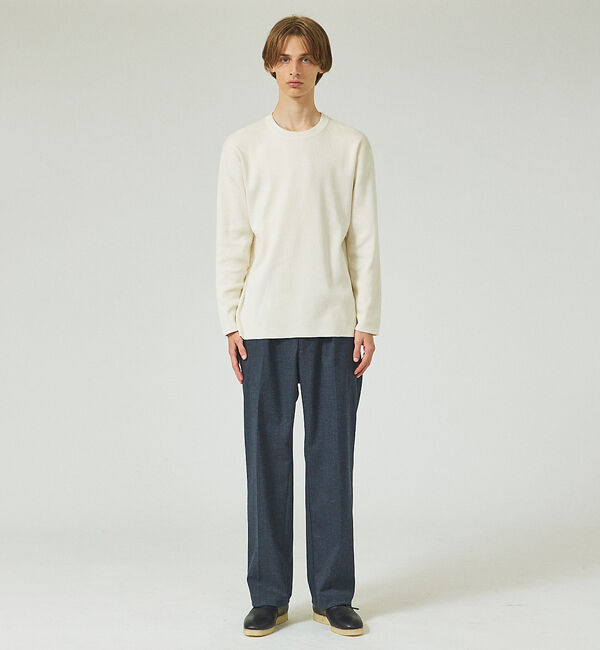 ABAHOUSE「【定番】総針 プルオーバー ニット / クルーネックニット」|ニット・セーター|