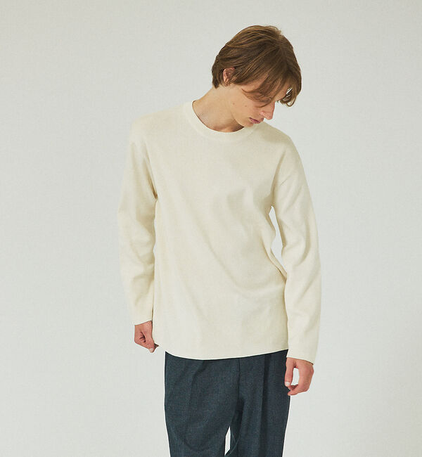 ABAHOUSE「【定番】総針 プルオーバー ニット / クルーネックニット」|ニット・セーター|