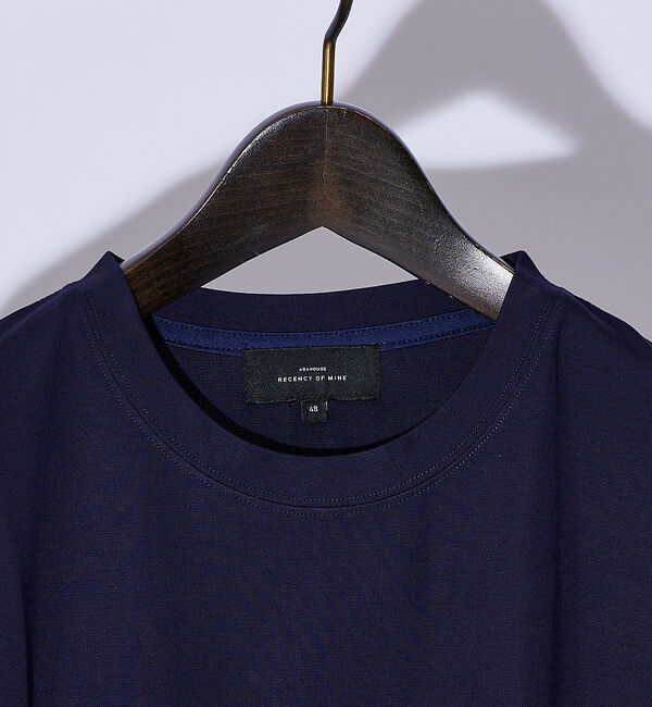 ABAHOUSE「【クルーネック】ストレッチ ポンチ 半袖Tシャツ」|Tシャツ・カットソー|