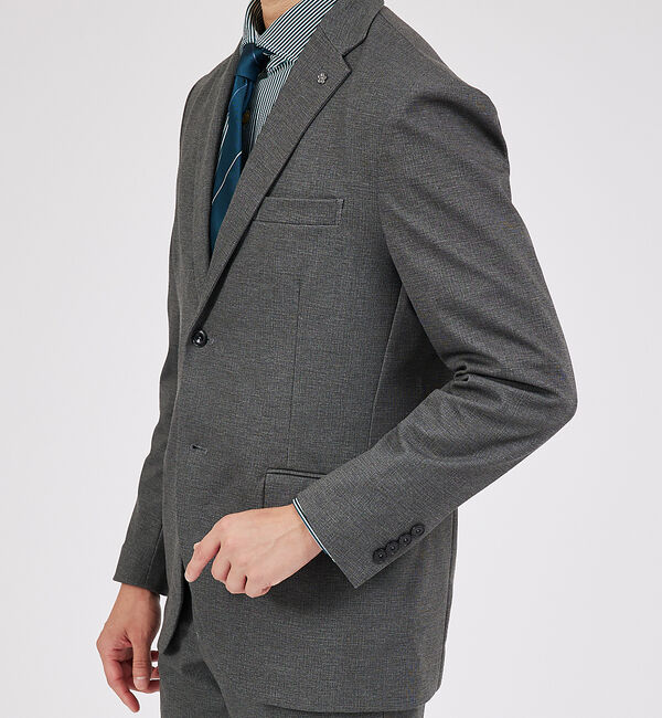 ABAHOUSE「【セットアップ対応 / FLEX JACKET】ストレッチポンチ ジャケット」|テーラードジャケット|