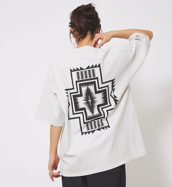ABAHOUSE「【PENDLETON/ペンドルトン】 BACK PRINT Tシャツ / バック」|Tシャツ・カットソー|グレー