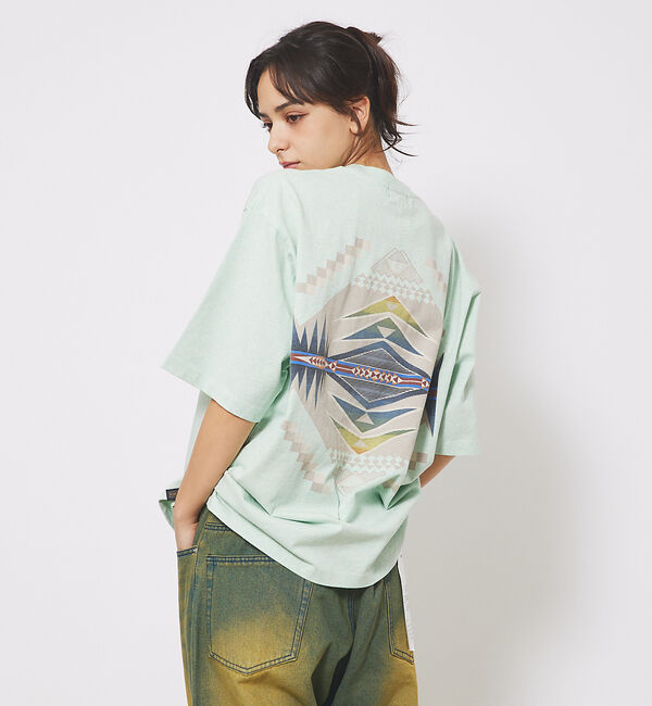 ABAHOUSE「【PENDLETON/ペンドルトン】 BACK PRINT Tシャツ / バック」|Tシャツ・カットソー|グリーン系その他1