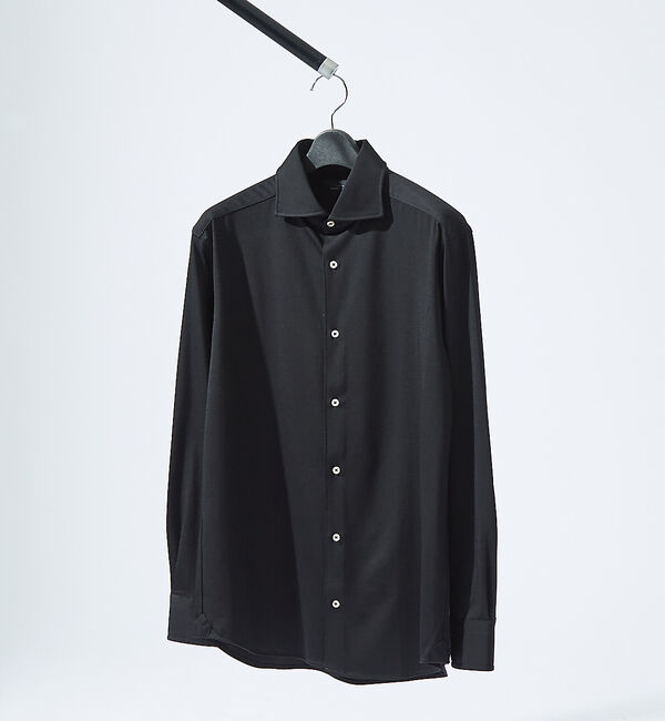 ABAHOUSE「【接触冷感】アイスピケ ストレッチ 長袖シャツ / FLEX SHIRTS」|シャツ・ブラウス|