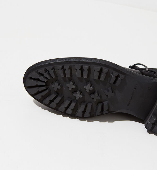 alfredoBANNISTER「【定番】ベロア切替 レースアップブーツ」|ショートブーツ|