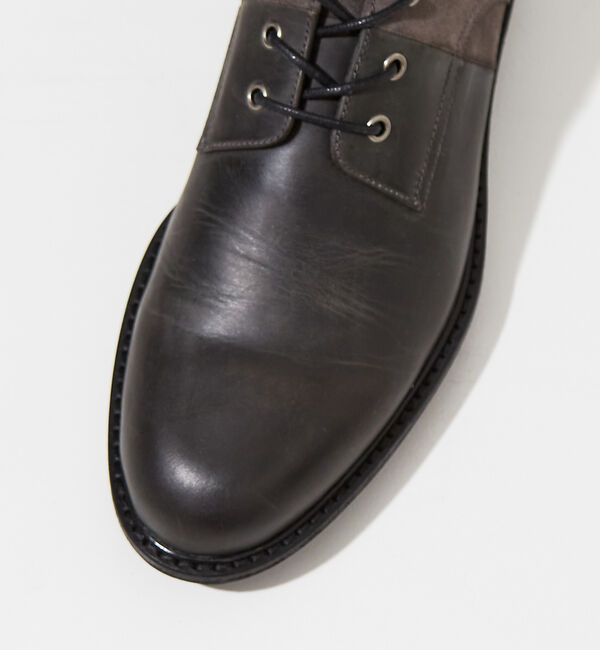 alfredoBANNISTER「【定番】ベロア切替 レースアップブーツ」|ショートブーツ|