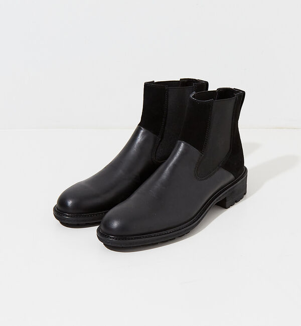 alfredoBANNISTER「ベロア切替 サイドゴアブーツ」|ショートブーツ|