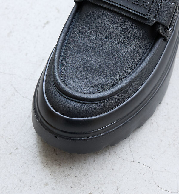 Rouge vif「【HUNTER/ハンター】リファインド エクスプローラー フラットフォーム ロー」|ローファー|