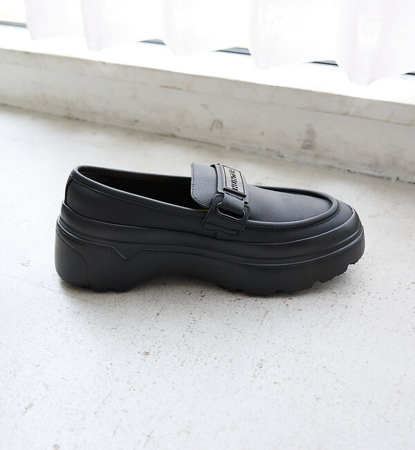 Rouge vif「【HUNTER/ハンター】リファインド エクスプローラー フラットフォーム ロー」|ローファー|