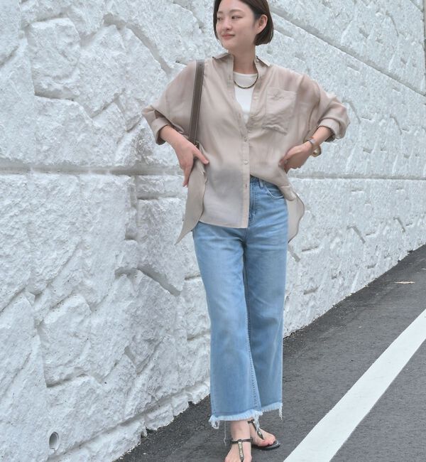 qualite「【healthy denim】Nachos フレアデニムパンツ」|デニム|