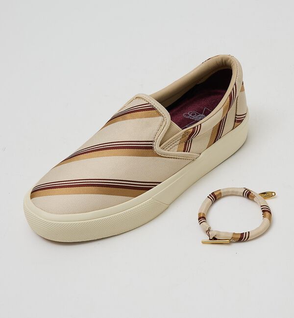 AU BANNISTER「【シルクネクタイ生地使用】スリッポンスニーカー」|スニーカー|