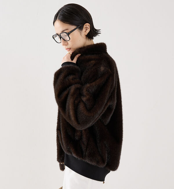 The Store by C' 「【COCUCA】フェイクファーブルゾン」|ブルゾン・スタジャン|