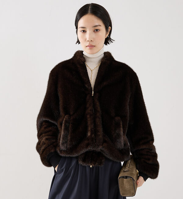 The Store by C' 「【COCUCA】フェイクファーブルゾン」|ブルゾン・スタジャン|