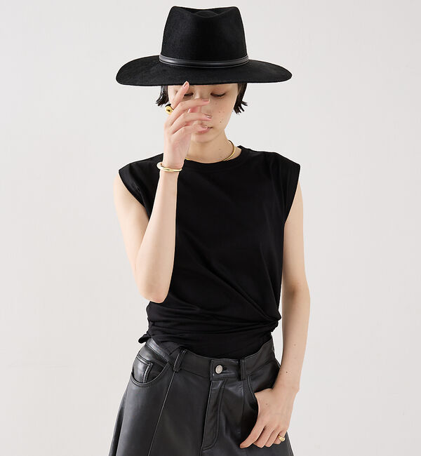 The Store by C' 「【COCUCA】ノースリーブプルオーバー」|Tシャツ・カットソー|ブラック