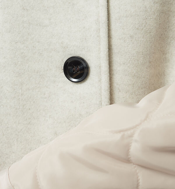 NOMINE「袖キルティングステンカラーコート」|ステンカラーコート|