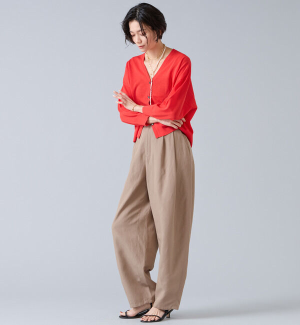 Liesse「V開きカーディガン」|カーディガン|