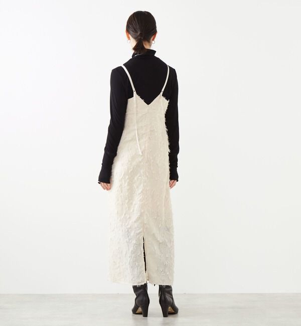 Soffitto「カットジャガードキャミソールワンピース」|ワンピース|