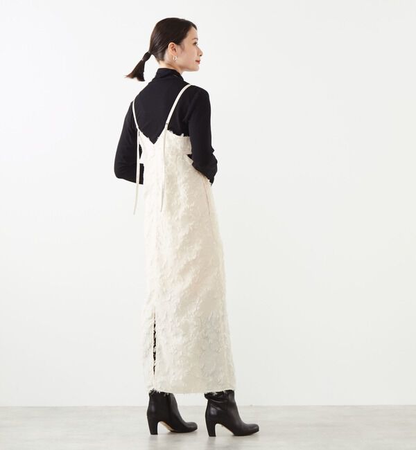 Soffitto「カットジャガードキャミソールワンピース」|ワンピース|