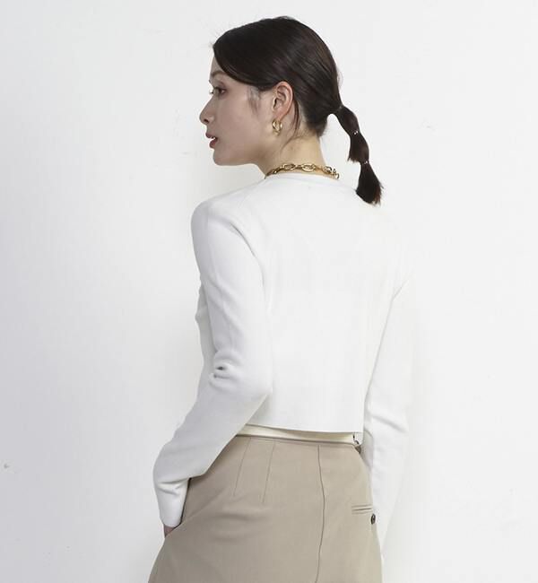 Soffitto「Soffitto刺繍入りクロップドニット」|ニット・セーター|