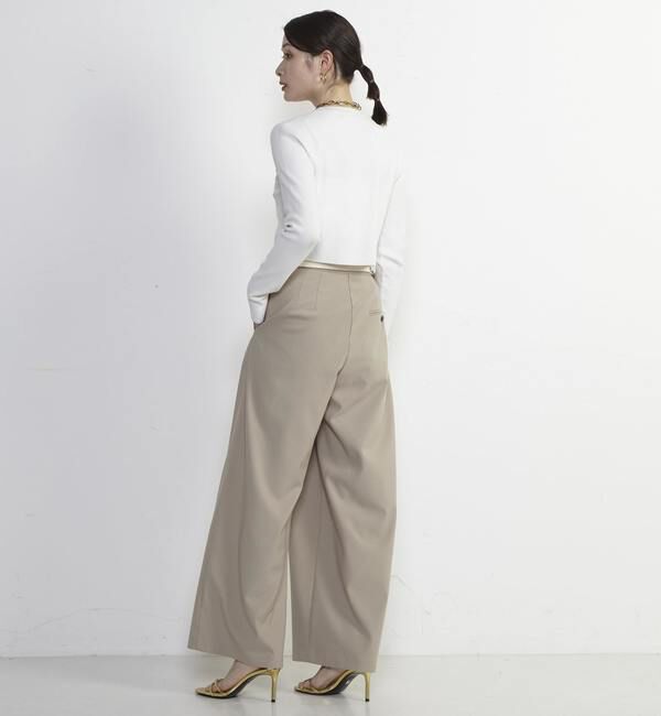 Soffitto「Soffitto刺繍入りクロップドニット」|ニット・セーター|