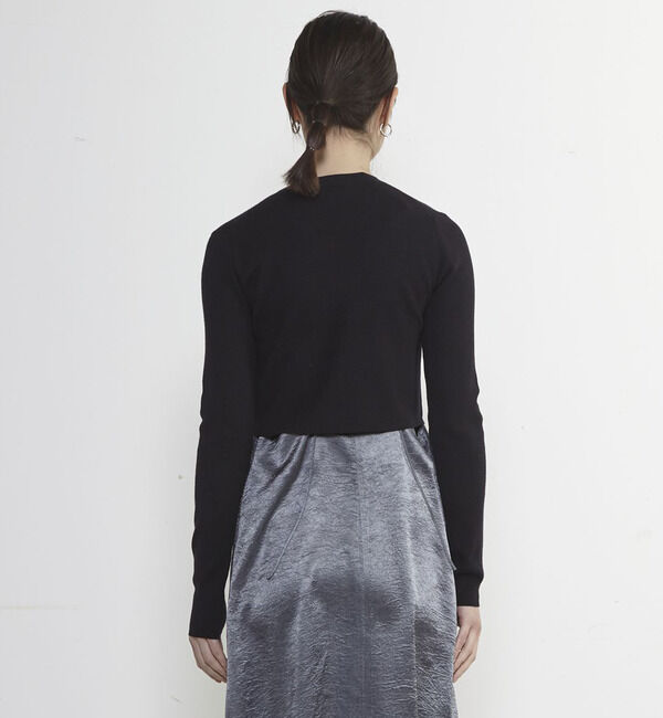 Soffitto「Soffitto刺繍入りクロップドニット」|ニット・セーター|