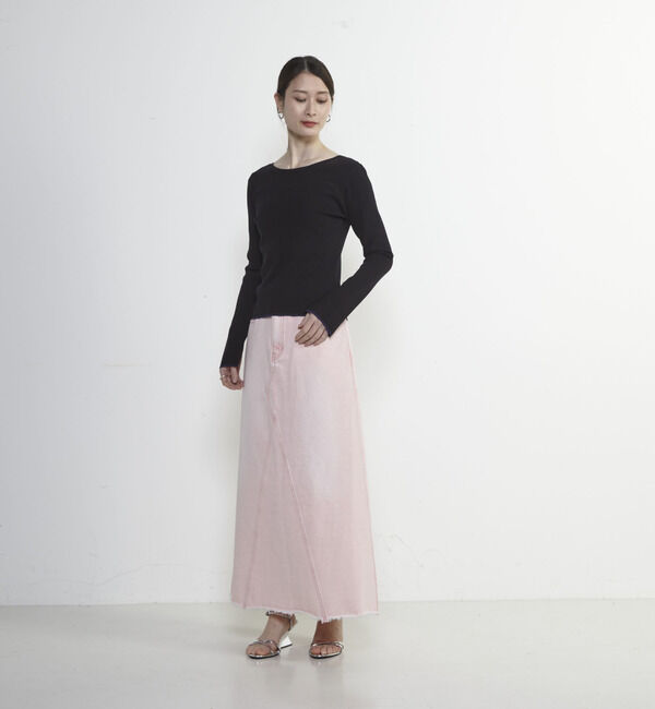 Soffitto「Soffitto刺繍入りクロップドニット」|ニット・セーター|