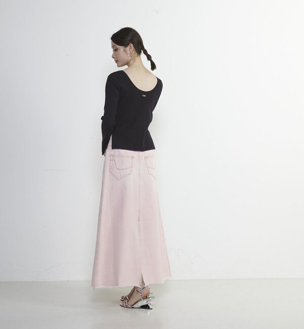 Soffitto「Soffitto刺繍入りクロップドニット」|ニット・セーター|