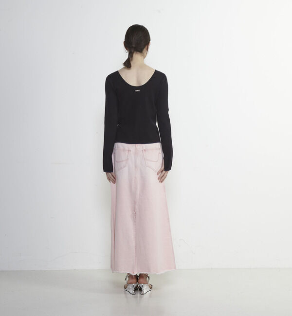 Soffitto「Soffitto刺繍入りクロップドニット」|ニット・セーター|