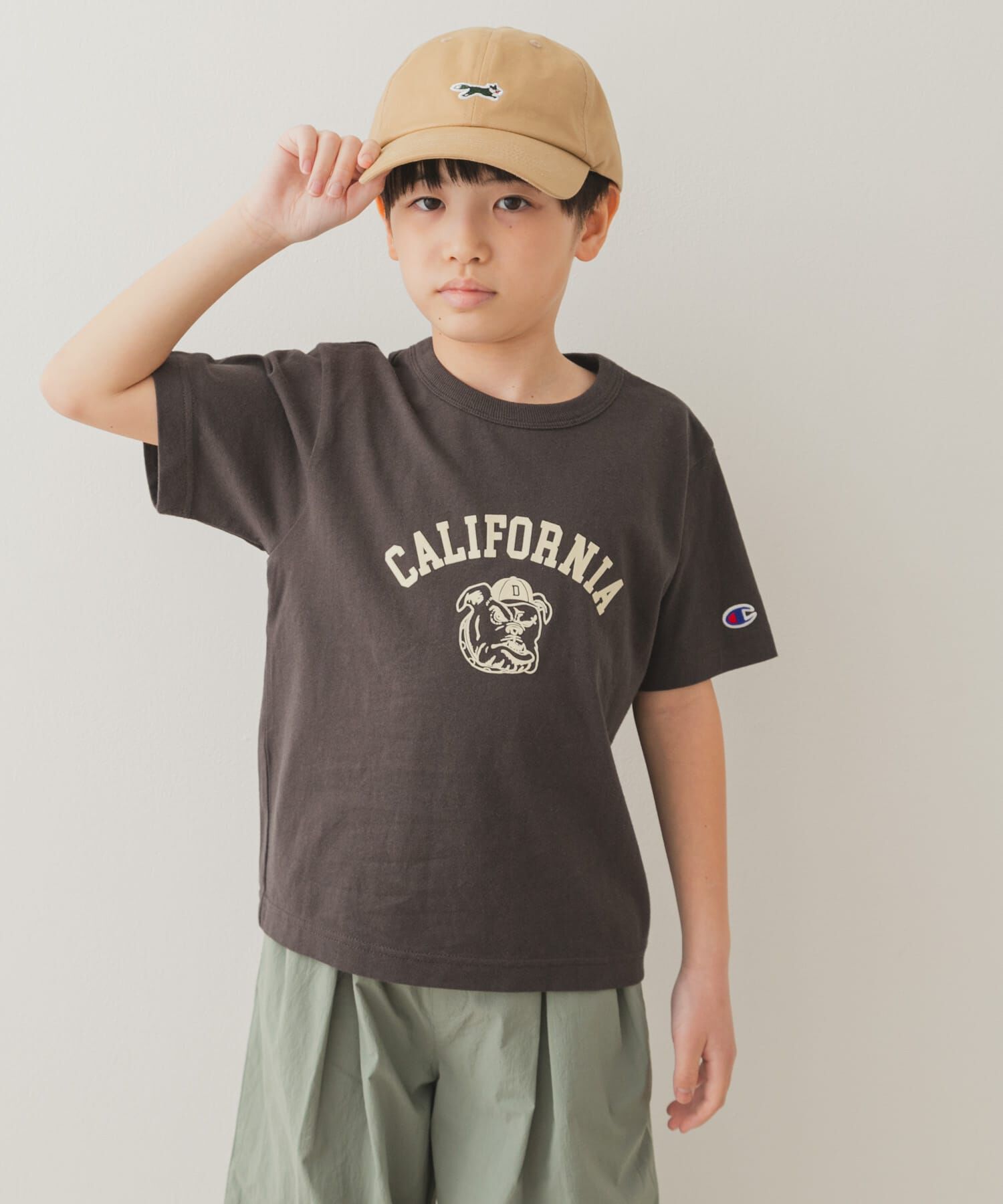 URBAN RESEARCH DOORS「『別注』Champion&times;DOORS　BULLDOG Tシャツ(KIDS)」|その他|