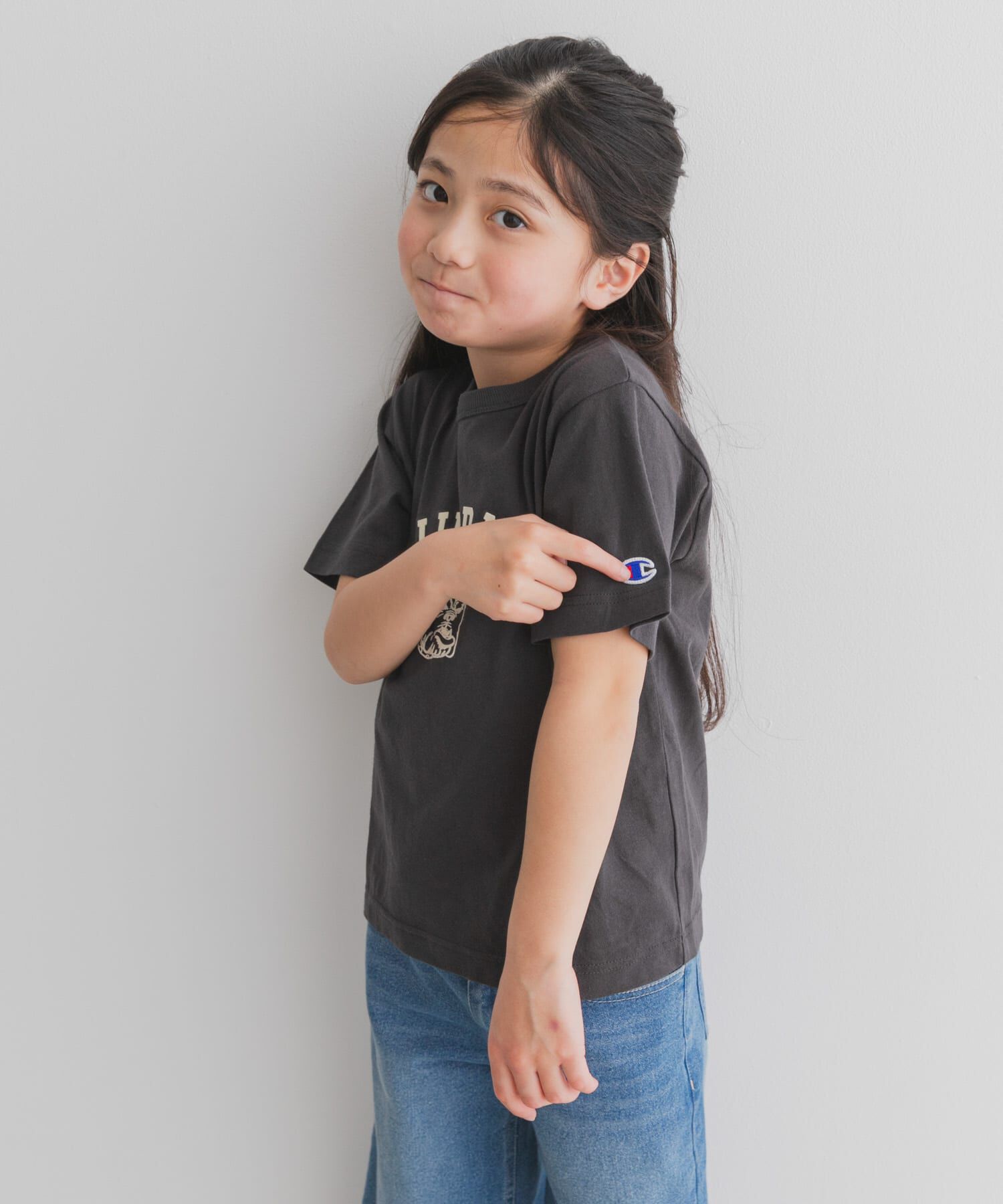 URBAN RESEARCH DOORS「『別注』Champion&times;DOORS　BULLDOG Tシャツ(KIDS)」|その他|
