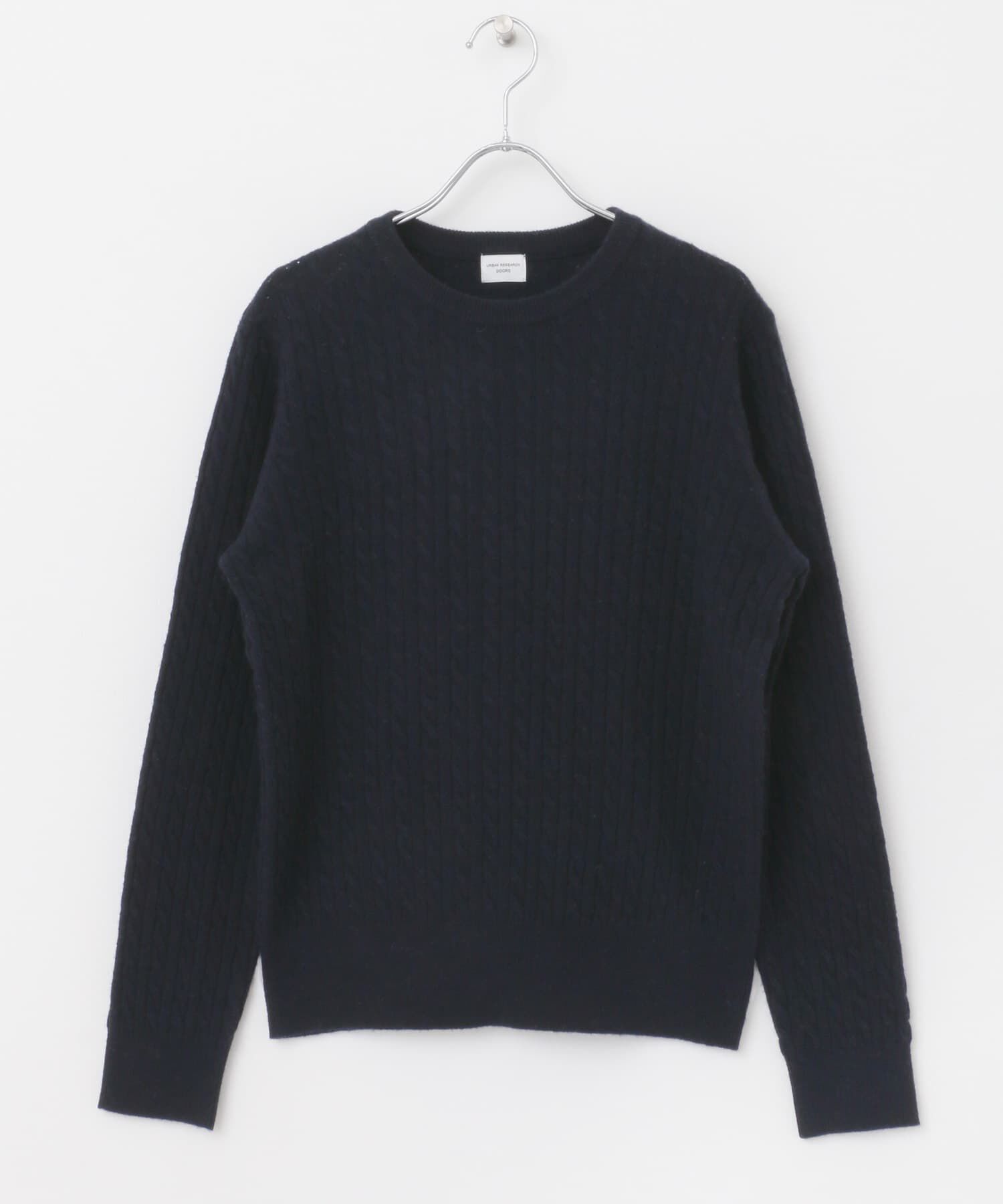 URBAN RESEARCH DOORS「ウール混ケーブルコンパクトニット」|ニット・セーター|