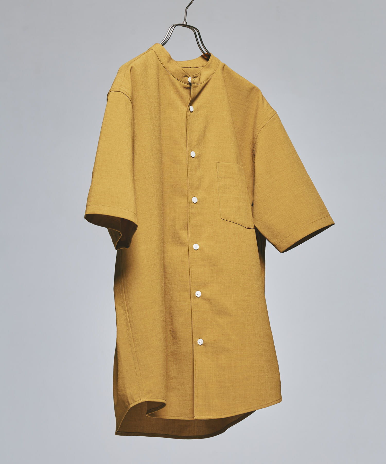 URBAN RESEARCH DOORS「『一部WEB限定』『UR TECH DRYLUXE』バンドカラーシャツ」|シャツ・ブラウス|