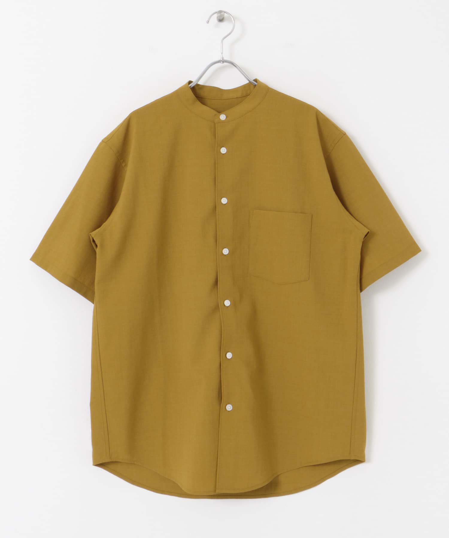 URBAN RESEARCH DOORS「『一部WEB限定』『UR TECH DRYLUXE』バンドカラーシャツ」|シャツ・ブラウス|