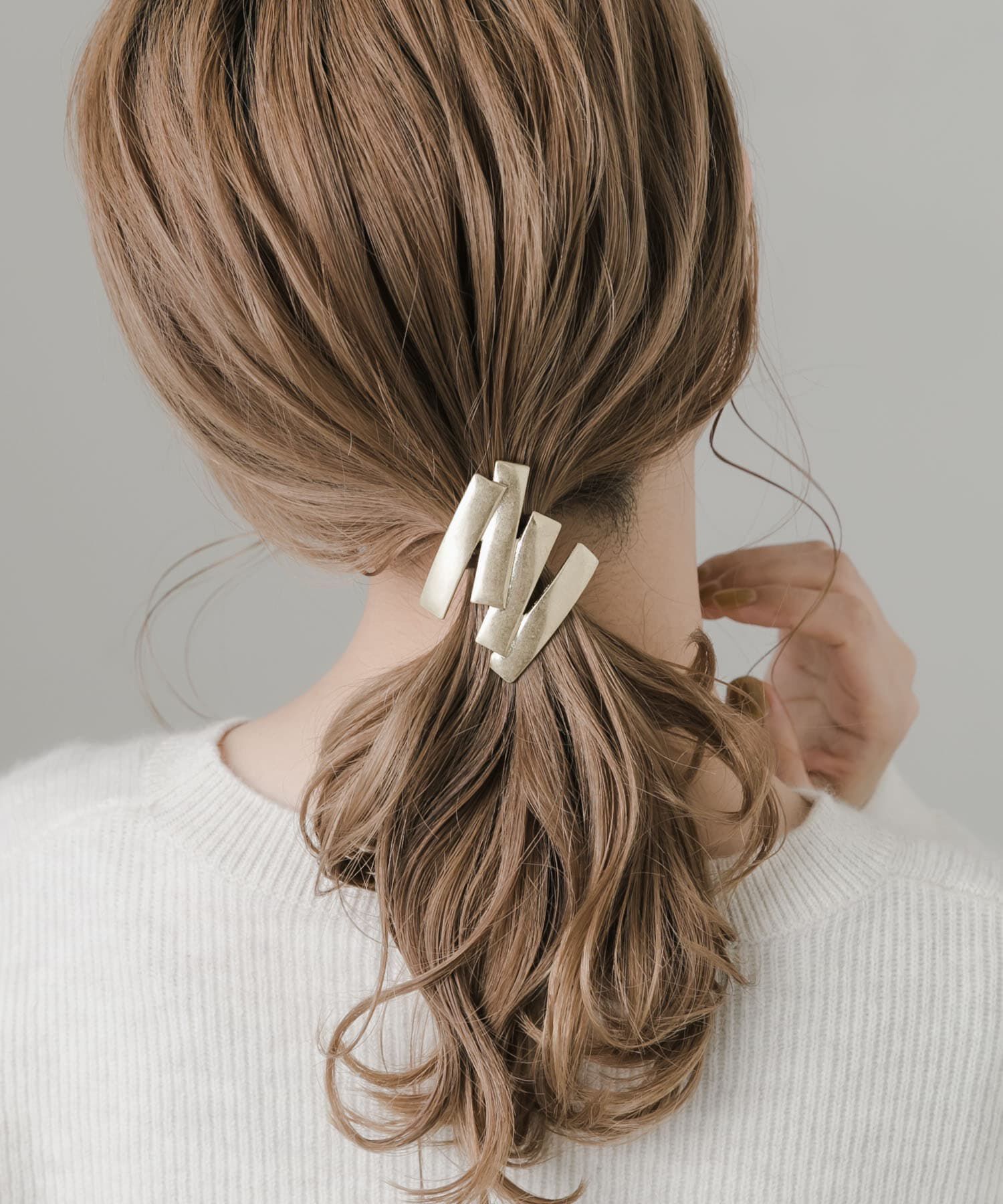 SMELLY「メタルスクエアヘアカフ」|ヘアゴム・シュシュ|