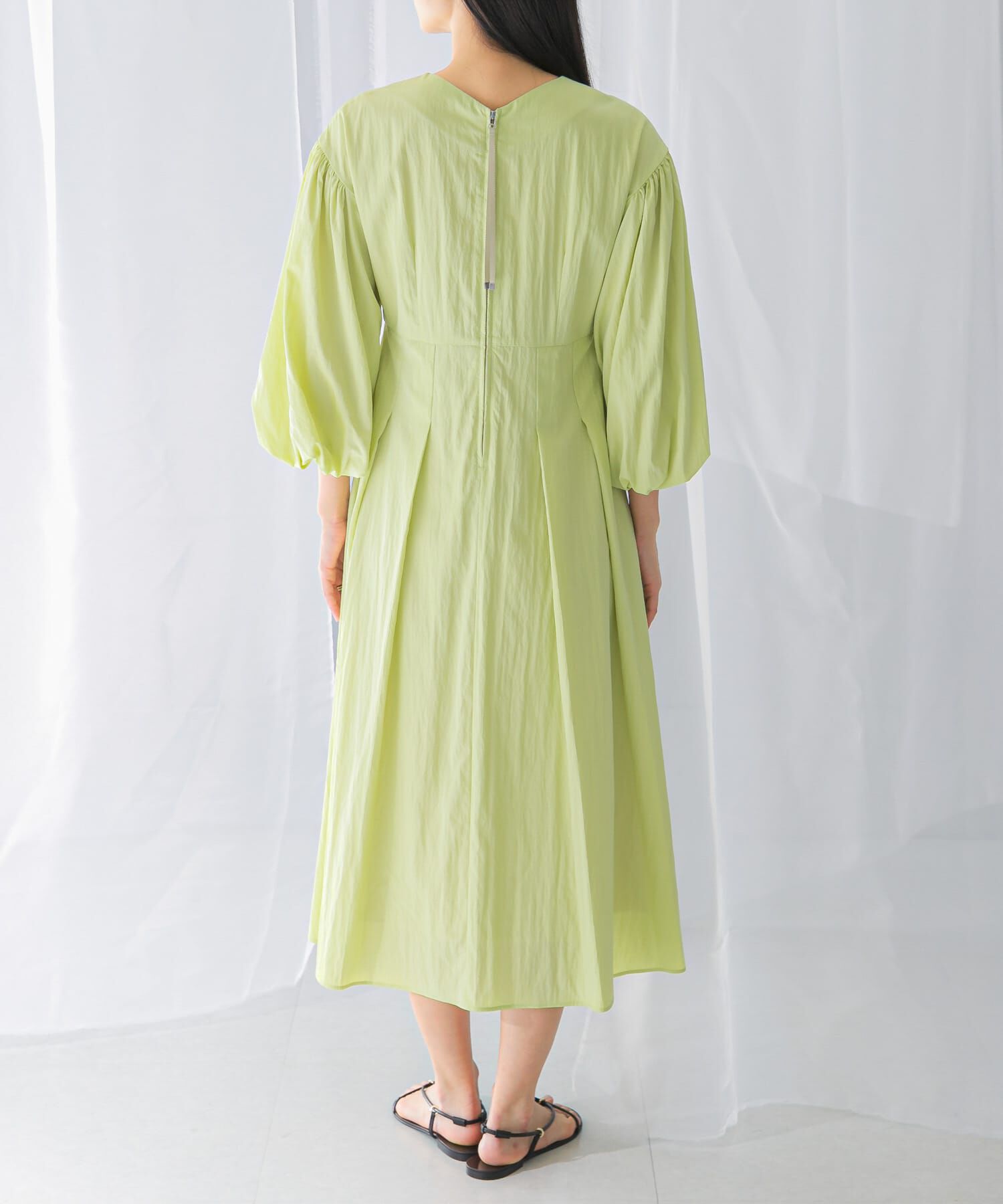 URBAN RESEARCH ROSSO「ボリュームスリーブタックワンピース」|ワンピース|