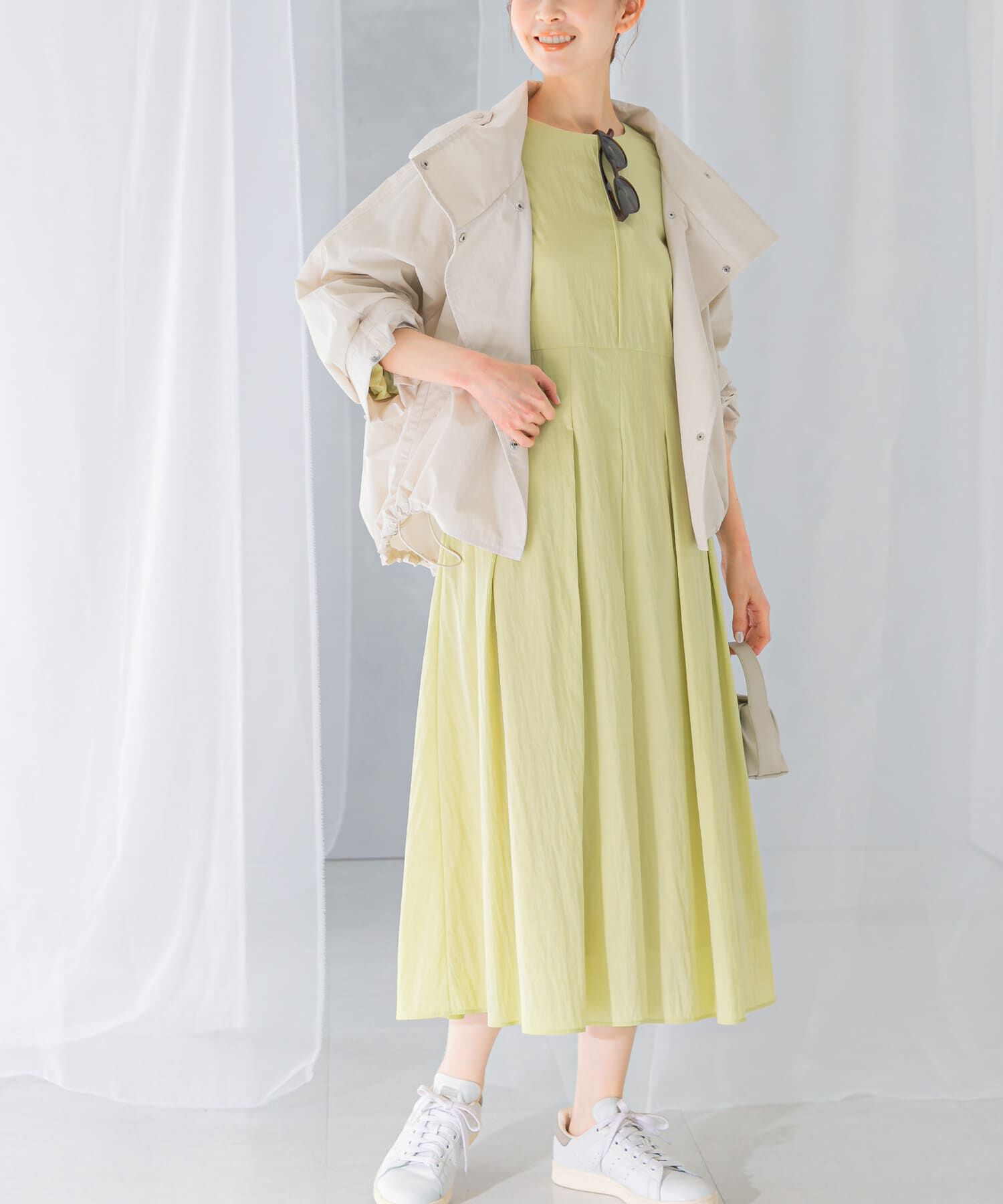 URBAN RESEARCH ROSSO「ボリュームスリーブタックワンピース」|ワンピース|