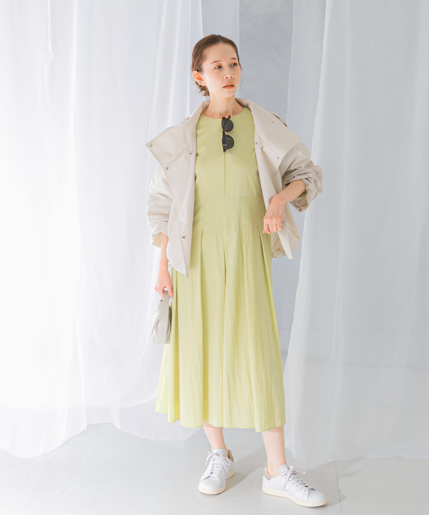 URBAN RESEARCH ROSSO「ボリュームスリーブタックワンピース」|ワンピース|